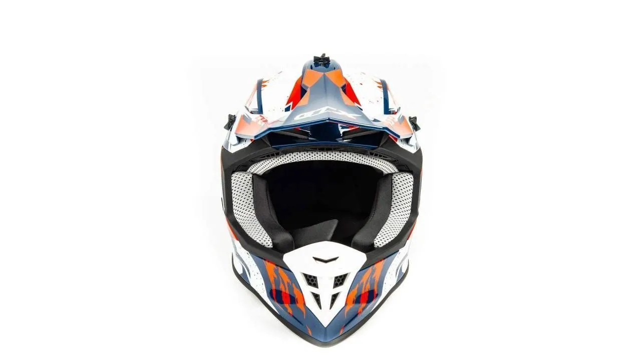 Шлем мото кроссовый GTX 633 (S) #3 BLUE/RED WHITE