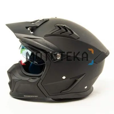 Шлем мото мотард GTX 690 (M) #7 SOLID MATT BLACK