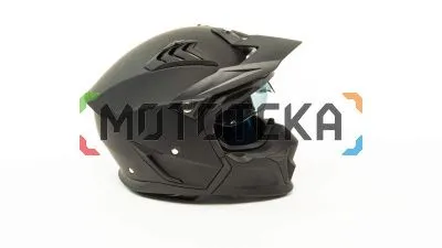 Шлем мото мотард GTX 690 (S) #7 SOLID MATT BLACK