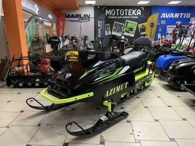 Мини - снегоход Бурлак Azimut (Азимут) - 2. черный капот 20 л.с. (машинокомплект) - УЦЕНКА