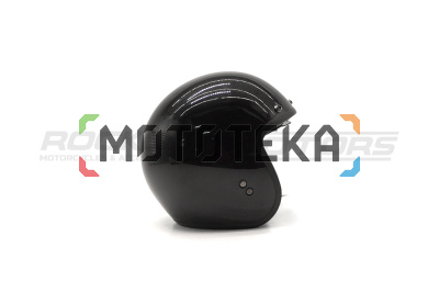 Шлем открытый с козырьком ROCKOT (Рокот) RM-391 Classic Black (L) (черный глянцевый однотонный)