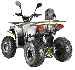 Квадроцикл детский ATV BULLY 125 Premium серый/зелёный (машинокомплект)