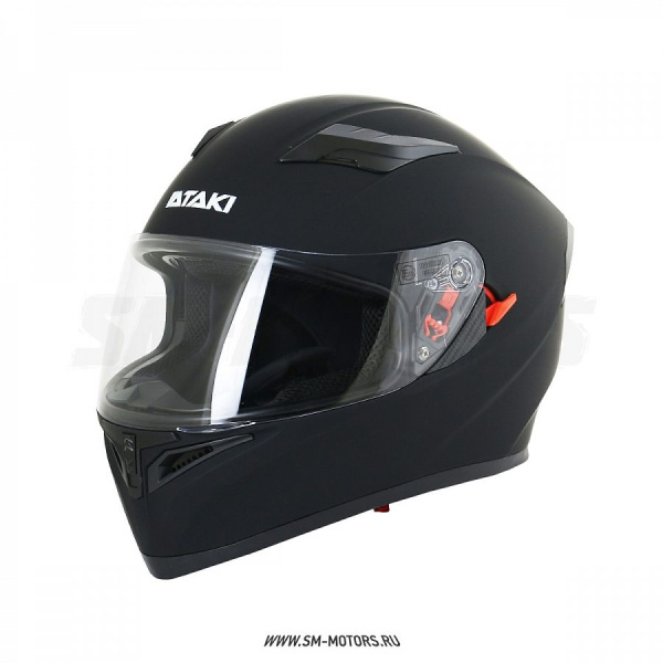 Шлем мото модуляр ATAKI (Атаки) JK316 Solid чёрный матовый S