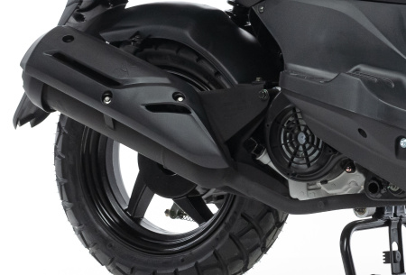 Скутер SYM (Сим) CROX 125 чёрный с ПТС - купить с доставкой, по выгодной цене в интернет-магазине Мототека