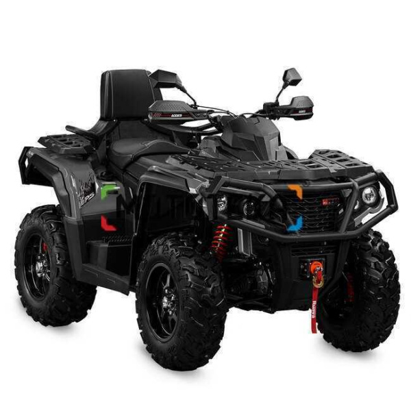 Квадроцикл AODES (Аодес) Pathcross ATV650L EPS LCD двухместный серый с ПСМ | Мототека